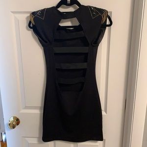 LF Backless dress w Michael Jackson shoulders/pad